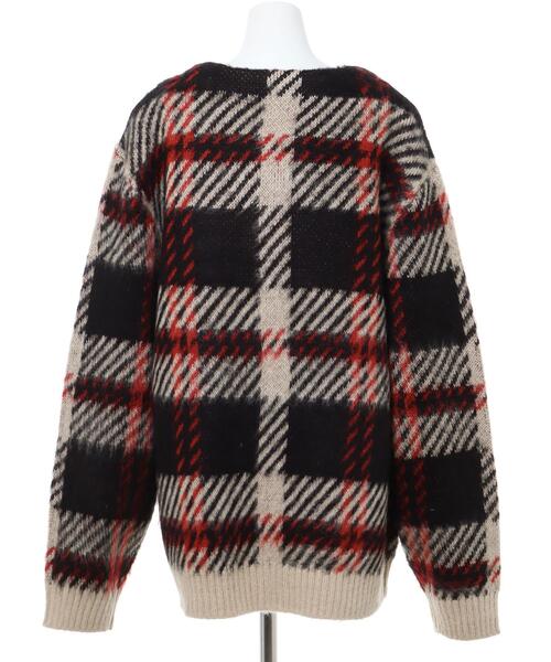 INGNI（イング）の「チェック柄ニットカーディガン（カーディガン/ボレロ・レディース・ブルー/マスタード/ベージュ・M）」の4枚目の写真