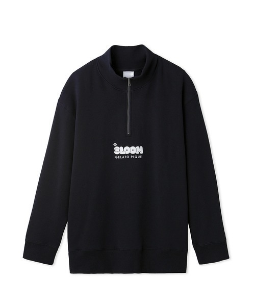 gelato pique（ジェラートピケ）の「8LOOMロゴ裏毛ハーフジッププルオーバー（パーカー・メンズ・ピンク/クリーム/ネイビー・SMALL/MEDIUM/LARGE）」の14枚目の写真