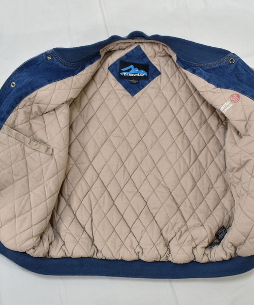 VINTAGE(ヴィンテージ)の「【ヴィンテージ古着】90's Tri-Mountain 中綿入り キルティングライナー デニムスタジャン(デニムジャケット・メンズ・ブルー・LARGE)」の6枚目の写真
