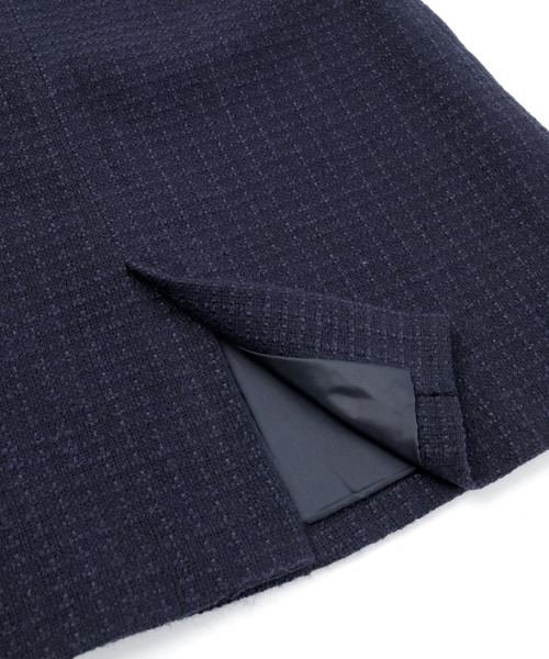 UR'S（ユアーズ）の「フリンジツイードVネックジレ（ベスト・レディース・ネイビー/オフホワイト/ブラック・L/M/S）」の18枚目の写真