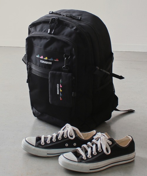 CONVERSE（コンバース）の「【CONVERSE】SNEAKERS PRINT BACK PACK NEW/バックパック/リュックサック/デイパック/カバン/通勤・通学/コンバース（バックパック/リュック・メンズ・ベージュ/ホワイト/ピンク/ブラック・FREE）」の3枚目の写真