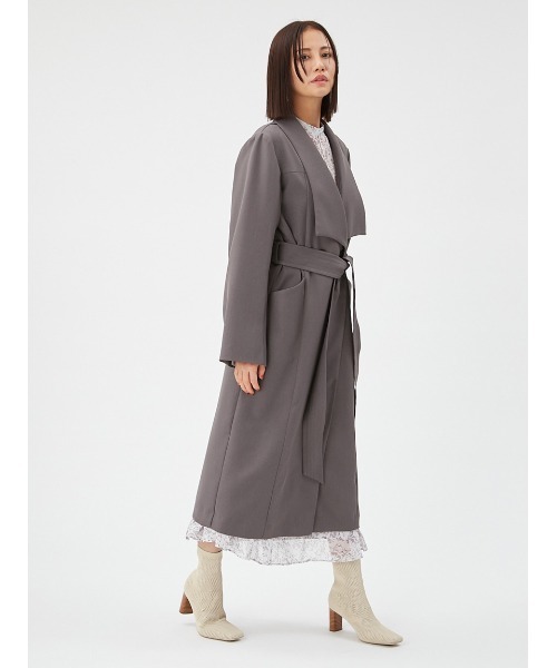 FRAY I.D（フレイアイディー）の「デザインショールカラーコート