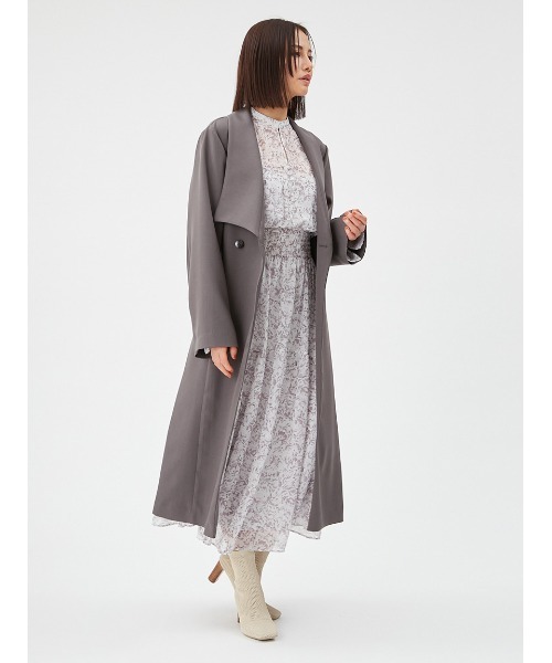 FRAY I.D（フレイアイディー）の「デザインショールカラーコート