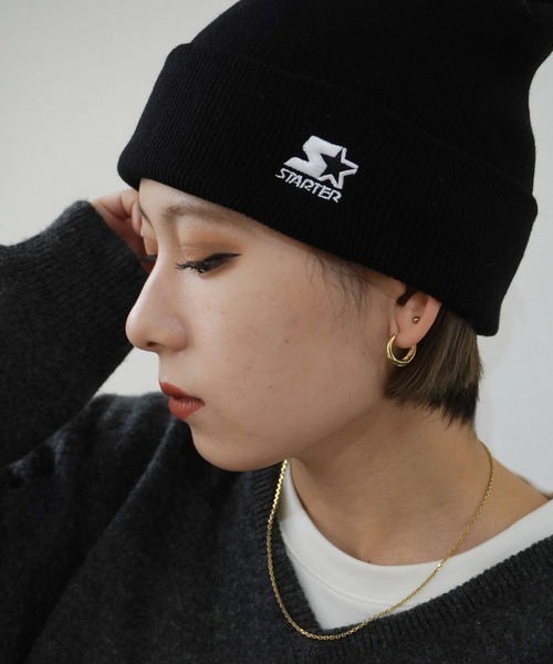STARTER（スターター）の「【STARTER】バラエティー ニットキャップ（ニットキャップ/ビーニー・メンズ・A/B/C/D/E/F/G/H/I/J/K/L/M/N/O/P/Q/R/S/T/U/V/W/X/グレー/ホワイト/ブラウン/グリーン/ブラック・FREE）」の3枚目の写真