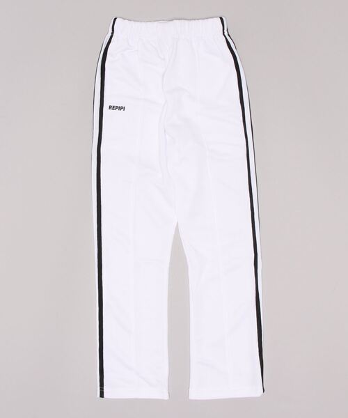 repipi armario(レピピ アルマリオ)の「repipi armario/レピピアルマリオ キッズ センタープリーツ ロング丈 ジャージパンツ スポーツウェア(その他パンツ・キッズ・ブラック/ホワイト/パープル/サックスブルー/ミント/ピンク・150cm/140cm/170cm/160cm)」の2枚目の写真