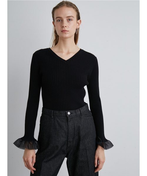 ぎんなつ様 ドッキングニット 黒 styling/（スタイリング）の「ドッキングニットトップス（ニット