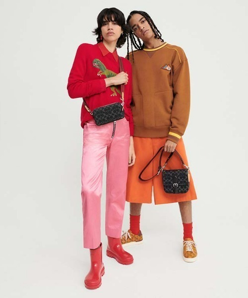 COACH（コーチ）の「フランキー クロスボディ 18・シグネチャー デニム 