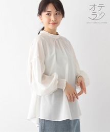 GLOBAL WORK | お手入れらくらく袖ボリュームブラウス/173655(シャツ/ブラウス)