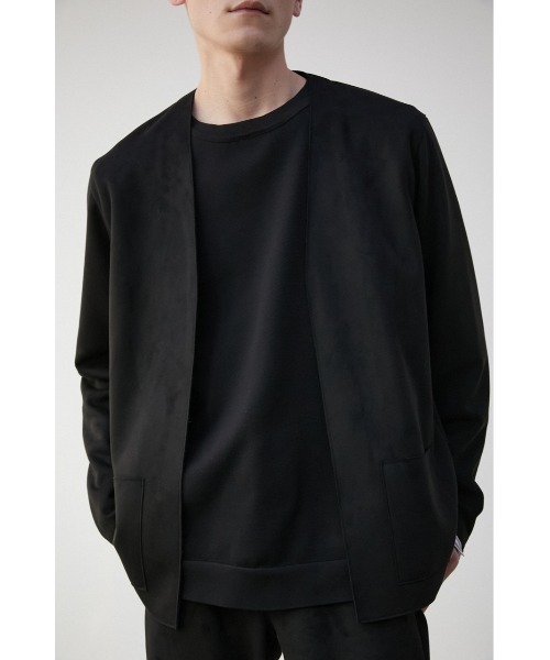 AZUL by moussy（アズールバイマウジー）の「PRIMAVERA FAUX SUEDE TOPPER/プリマベーラフェイクスエードトッパー（ノーカラージャケット・メンズ・ブラック/グレー/ベージュ・MEDIUM/LARGE）」の2枚目の写真