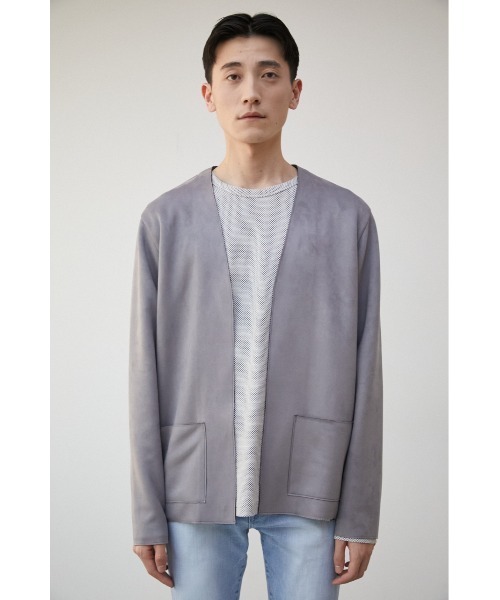 AZUL by moussy（アズールバイマウジー）の「PRIMAVERA FAUX SUEDE TOPPER/プリマベーラフェイクスエードトッパー（ノーカラージャケット・メンズ・ブラック/グレー/ベージュ・MEDIUM/LARGE）」の18枚目の写真