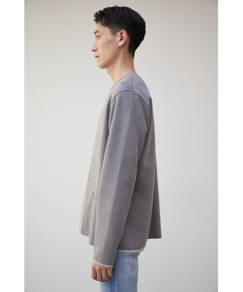 AZUL by moussy（アズールバイマウジー）の「PRIMAVERA FAUX SUEDE TOPPER/プリマベーラフェイクスエードトッパー（ノーカラージャケット・メンズ・ブラック/グレー/ベージュ・MEDIUM/LARGE）」の19枚目の写真