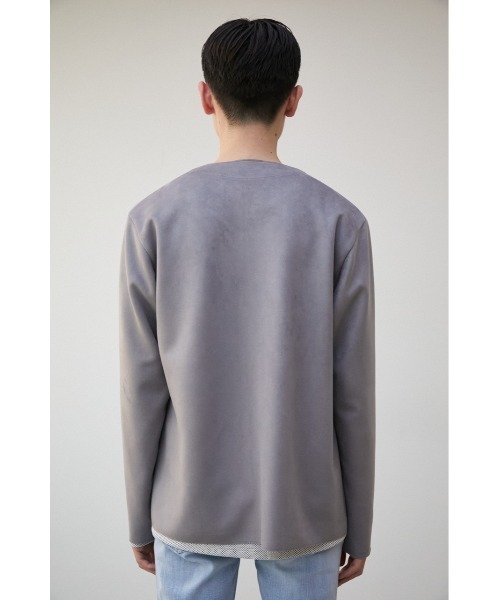 AZUL by moussy（アズールバイマウジー）の「PRIMAVERA FAUX SUEDE TOPPER/プリマベーラフェイクスエードトッパー（ノーカラージャケット・メンズ・ブラック/グレー/ベージュ・MEDIUM/LARGE）」の20枚目の写真