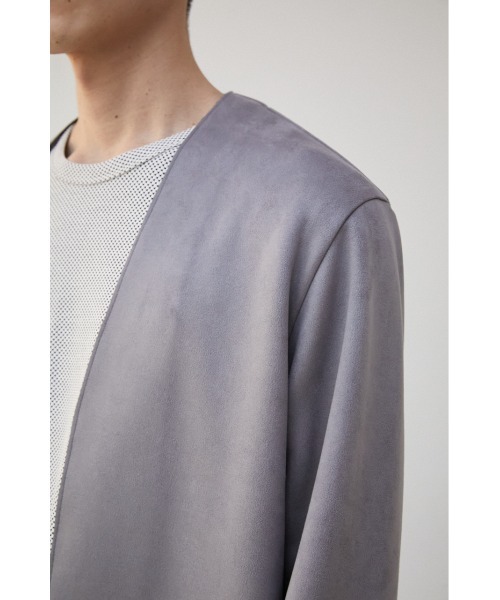 AZUL by moussy（アズールバイマウジー）の「PRIMAVERA FAUX SUEDE TOPPER/プリマベーラフェイクスエードトッパー（ノーカラージャケット・メンズ・ブラック/グレー/ベージュ・MEDIUM/LARGE）」の21枚目の写真