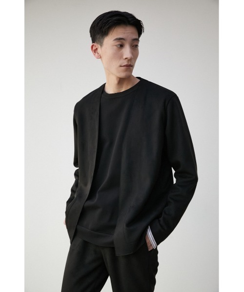 AZUL by moussy（アズールバイマウジー）の「PRIMAVERA FAUX SUEDE TOPPER/プリマベーラフェイクスエードトッパー（ノーカラージャケット・メンズ・ブラック/グレー/ベージュ・MEDIUM/LARGE）」の5枚目の写真