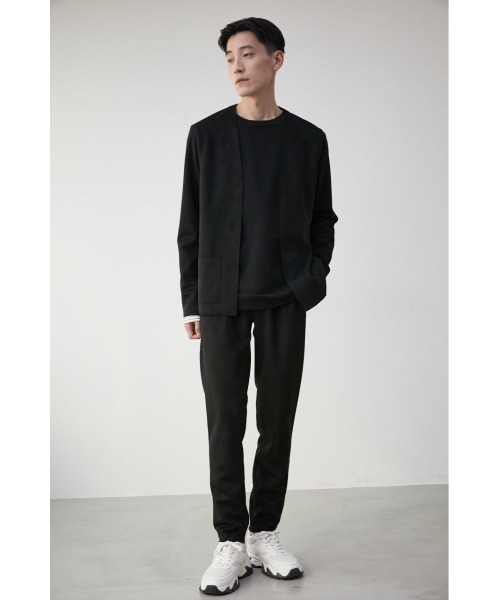 AZUL by moussy（アズールバイマウジー）の「PRIMAVERA FAUX SUEDE TOPPER/プリマベーラフェイクスエードトッパー（ノーカラージャケット・メンズ・ブラック/グレー/ベージュ・MEDIUM/LARGE）」の6枚目の写真