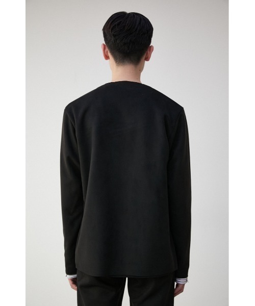 AZUL by moussy（アズールバイマウジー）の「PRIMAVERA FAUX SUEDE TOPPER/プリマベーラフェイクスエードトッパー（ノーカラージャケット・メンズ・ブラック/グレー/ベージュ・MEDIUM/LARGE）」の9枚目の写真