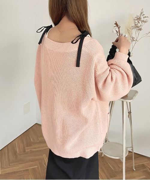 Pois ポワ double mesh Cardigan ホワイト pois double mesh Cardigan