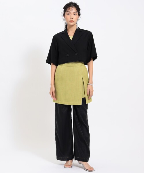 Ray BEAMS（レイビームス）の「Ray BEAMS / サマーツイード ミニ スカート（スカート・レディース・ライトブルー/グリーン系その他3・0/1）」の8枚目の写真