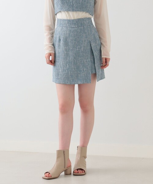 Ray BEAMS（レイビームス）の「Ray BEAMS / サマーツイード ミニ スカート（スカート・レディース・ライトブルー/グリーン系その他3・0/1）」の17枚目の写真