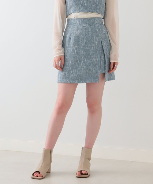 Ray BEAMS（レイビームス）の「Ray BEAMS / サマーツイード ミニ スカート（スカート・レディース・ライトブルー/グリーン系その他3・0/1）」の19枚目の写真