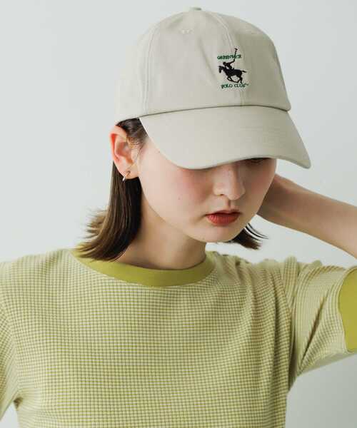 SENSE OF PLACE by URBAN RESEARCH(センスオブプレイスバイアーバンリサーチ)の「『ユニセックス』『別注』GREENWICH POLO CLUB×SENSE OF PLACE A(キャップ・メンズ・ライトベージュ/ブラック/カーキ・ONE)」の4枚目の写真
