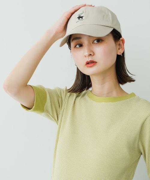 SENSE OF PLACE by URBAN RESEARCH(センスオブプレイスバイアーバンリサーチ)の「『ユニセックス』『別注』GREENWICH POLO CLUB×SENSE OF PLACE A(キャップ・メンズ・ライトベージュ/ブラック/カーキ・ONE)」の5枚目の写真