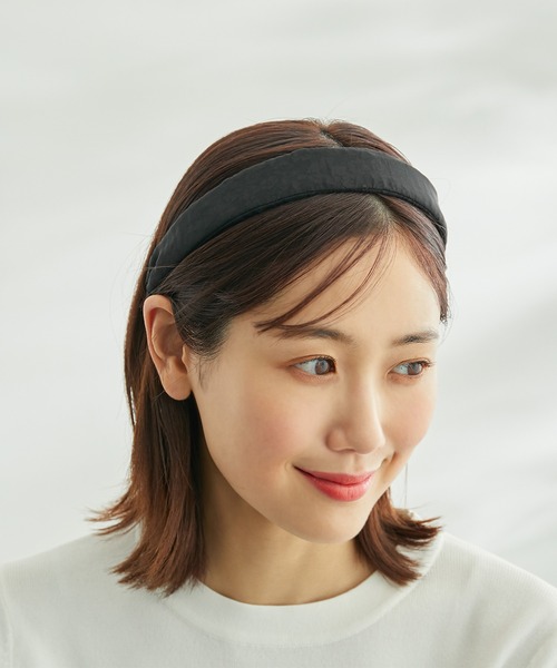 ROPE' PICNIC(ロペピクニック)の「オーガンジー×フラワーワイドカチューシャ(カチューシャ・レディース・ブラック/キナリ・FREE)」の2枚目の写真