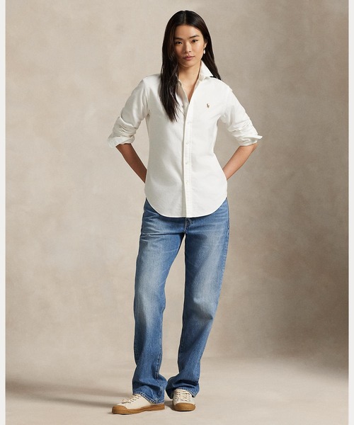POLO RALPH LAUREN（ポロ ラルフ ローレン）の「クラシック フィット オックスフォード シャツ（シャツ/ブラウス・レディース・ホワイト・0/10/12/2/4/6/8/14）」の5枚目の写真