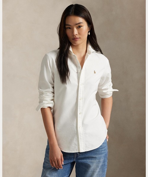 ポロ・ラルフ・ローレン ホワイトシャツ ポロ ラルフ ローレン POLO RALPH LAUREN ビッグ コットン