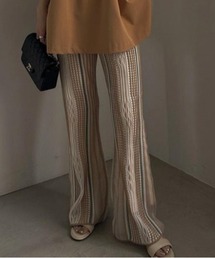 Ameri | VARIOUS FABRICS SHEER KNIT PANTS(その他パンツ)