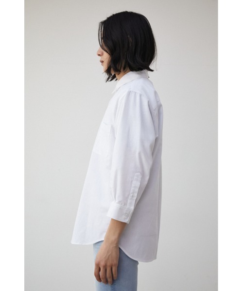 AZUL by moussy(アズールバイマウジー)の「RELATECH LINEN MIX 3/4 SHIRT/リラテックリネンミックス3/4シャツ(シャツ/ブラウス・メンズ・ブルー/ブラック系その他/グリーン系その他/ホワイト/グレー・LARGE/MEDIUM)」の10枚目の写真
