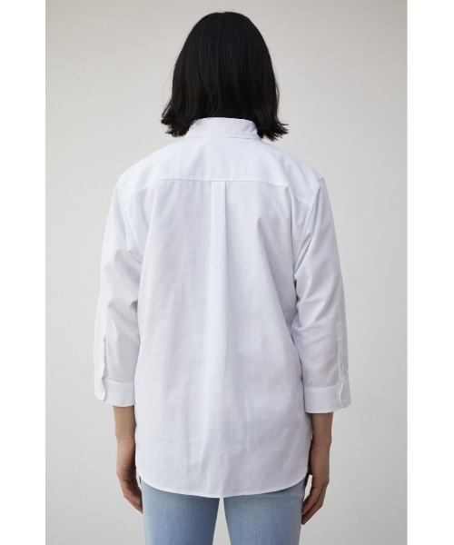 AZUL by moussy(アズールバイマウジー)の「RELATECH LINEN MIX 3/4 SHIRT/リラテックリネンミックス3/4シャツ(シャツ/ブラウス・メンズ・ブルー/ブラック系その他/グリーン系その他/ホワイト/グレー・LARGE/MEDIUM)」の11枚目の写真