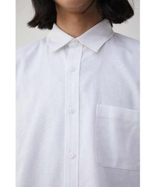 AZUL by moussy(アズールバイマウジー)の「RELATECH LINEN MIX 3/4 SHIRT/リラテックリネンミックス3/4シャツ(シャツ/ブラウス・メンズ・ブルー/ブラック系その他/グリーン系その他/ホワイト/グレー・LARGE/MEDIUM)」の12枚目の写真