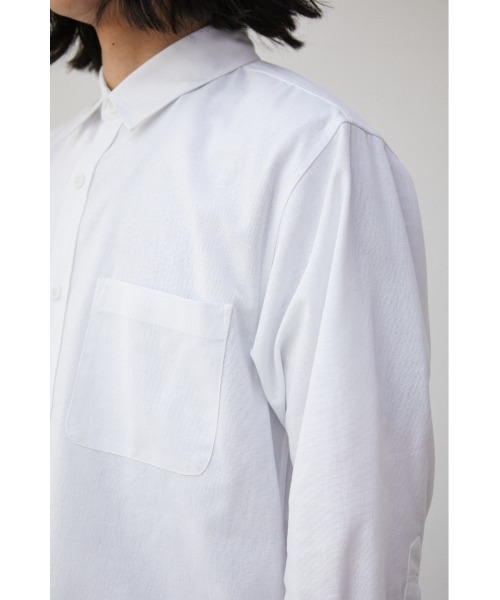 AZUL by moussy(アズールバイマウジー)の「RELATECH LINEN MIX 3/4 SHIRT/リラテックリネンミックス3/4シャツ(シャツ/ブラウス・メンズ・ブルー/ブラック系その他/グリーン系その他/ホワイト/グレー・LARGE/MEDIUM)」の13枚目の写真