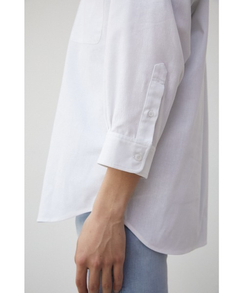 AZUL by moussy(アズールバイマウジー)の「RELATECH LINEN MIX 3/4 SHIRT/リラテックリネンミックス3/4シャツ(シャツ/ブラウス・メンズ・ブルー/ブラック系その他/グリーン系その他/ホワイト/グレー・LARGE/MEDIUM)」の14枚目の写真