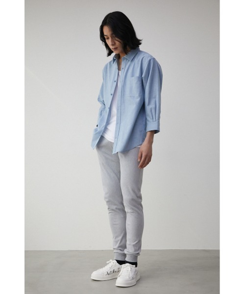 AZUL by moussy(アズールバイマウジー)の「RELATECH LINEN MIX 3/4 SHIRT/リラテックリネンミックス3/4シャツ(シャツ/ブラウス・メンズ・ブルー/ブラック系その他/グリーン系その他/ホワイト/グレー・LARGE/MEDIUM)」の17枚目の写真