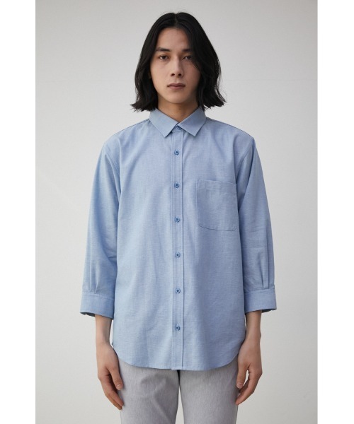 AZUL by moussy(アズールバイマウジー)の「RELATECH LINEN MIX 3/4 SHIRT/リラテックリネンミックス3/4シャツ(シャツ/ブラウス・メンズ・ブルー/ブラック系その他/グリーン系その他/ホワイト/グレー・LARGE/MEDIUM)」の18枚目の写真