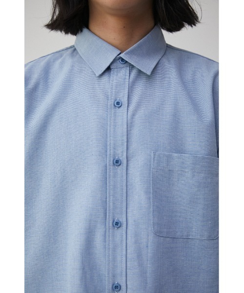 AZUL by moussy(アズールバイマウジー)の「RELATECH LINEN MIX 3/4 SHIRT/リラテックリネンミックス3/4シャツ(シャツ/ブラウス・メンズ・ブルー/ブラック系その他/グリーン系その他/ホワイト/グレー・LARGE/MEDIUM)」の21枚目の写真