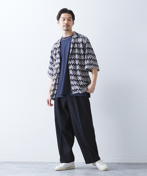 allery(アレリー)の「【allery / アレリ―】”ワイド” DENIM SLACKS(デニムパンツ・メンズ・ホワイト/ブルー系その他/ブルー・SMALL/MEDIUM/LARGE)」の4枚目の写真