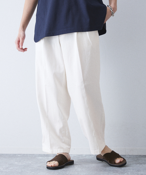 allery(アレリー)の「【allery / アレリ―】”ワイド” DENIM SLACKS(デニムパンツ・メンズ・ホワイト/ブルー系その他/ブルー・SMALL/MEDIUM/LARGE)」の9枚目の写真