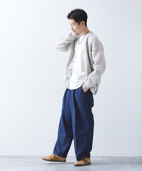 allery(アレリー)の「【allery / アレリ―】”ワイド” DENIM SLACKS(デニムパンツ・メンズ・ホワイト/ブルー系その他/ブルー・SMALL/MEDIUM/LARGE)」の14枚目の写真