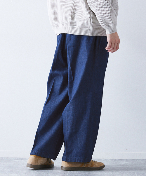 allery(アレリー)の「【allery / アレリ―】”ワイド” DENIM SLACKS(デニムパンツ・メンズ・ホワイト/ブルー系その他/ブルー・SMALL/MEDIUM/LARGE)」の18枚目の写真