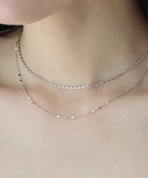 BLUEEAST（ブルーイースト）の「スパークルチェーンネックレス / ニッケルフリー（ネックレス・レディース・ゴールド/シルバー・FREE）」の9枚目の写真