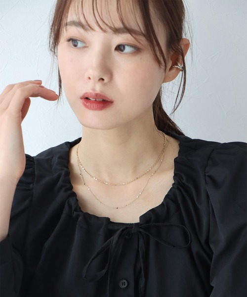 BLUEEAST（ブルーイースト）の「スパークルチェーンネックレス / ニッケルフリー（ネックレス・レディース・ゴールド/シルバー・FREE）」の3枚目の写真