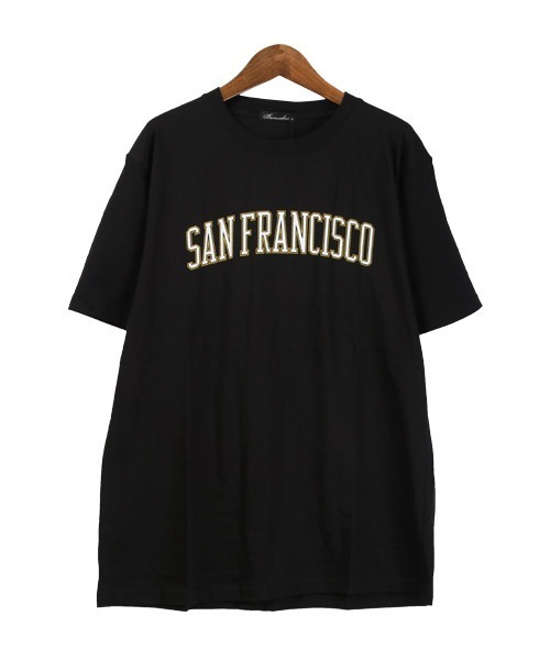 LUXSTYLE(ラグスタイル)の「カレッジロゴプリント半袖Tシャツ(Tシャツ/カットソー・メンズ・ホワイト/ブルー/ブラック・M/L/XL)」の10枚目の写真