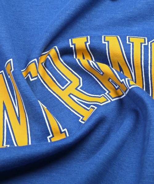 LUXSTYLE(ラグスタイル)の「カレッジロゴプリント半袖Tシャツ(Tシャツ/カットソー・メンズ・ホワイト/ブルー/ブラック・M/L/XL)」の18枚目の写真