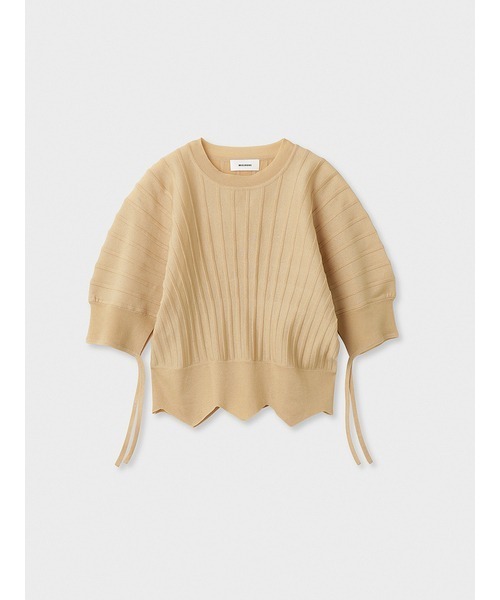MIESROHE（ミースロエ）の「sustainableオーバルシアーニット