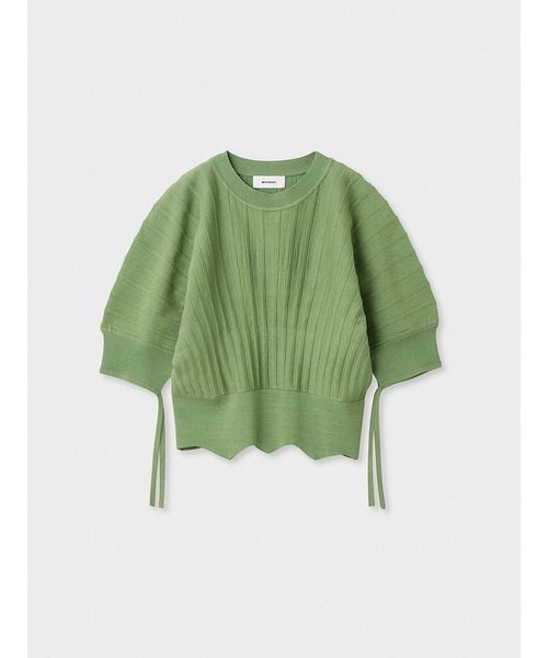 MIESROHE（ミースロエ）の「sustainableオーバルシアーニット