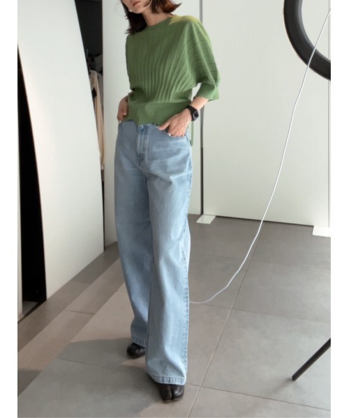 MIESROHE（ミースロエ）の「sustainableオーバルシアーニット