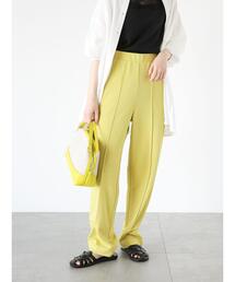 Samansa Mos2 blue | センターステッチカットパンツ(その他パンツ)